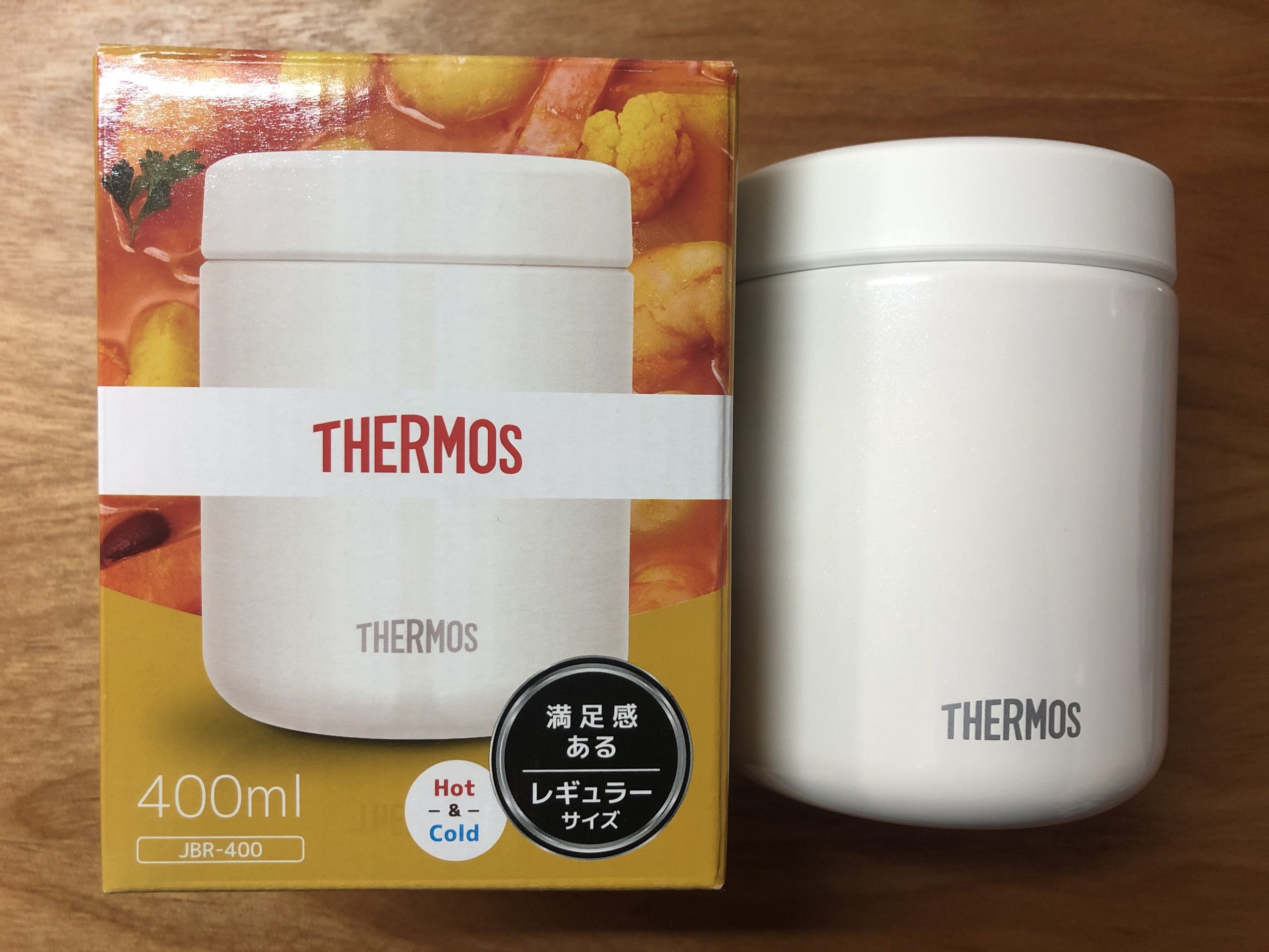 THERMOS【新品未使用】サーモス 真空断熱スープジャー 400ml ホワイト